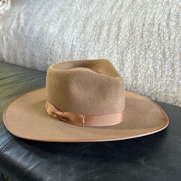 🆕 Free People Lack of Color Rancher Felt Hat / Brown/ Medium NWT - Picture 5 of 13